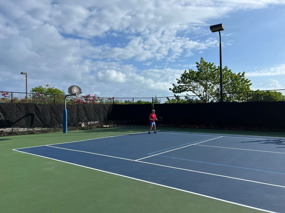 The tennis court