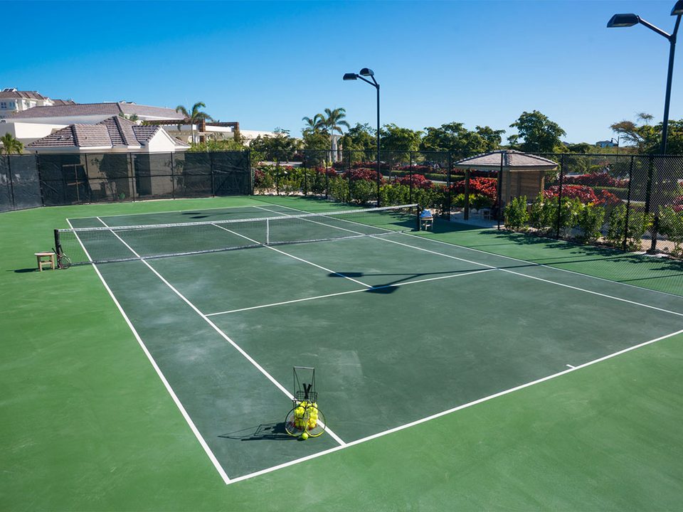 The tennis court